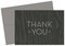 Great Papers! Thank You Note Card and Grey Envelope, Grey Woodgrain, 4.75" x 3.375"(folded), 10 count